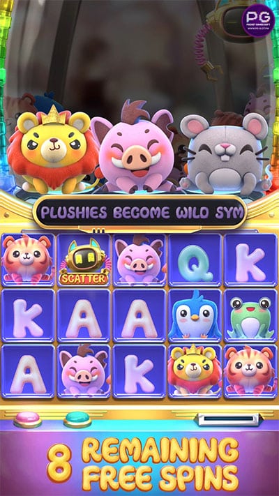 ฟีเจอร์ Free Spins Plushie Frenzy