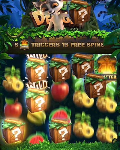 ฟีเจอร์ Free Spins Jungle Delight